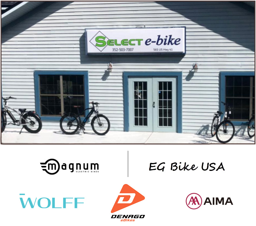 Select ebike, Electric Bike Sales & Rentals in Inverness Florida, Rent